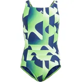 Adidas Performance 3-Stripes Graphic Swimsuit Kids Badeanzug, Green Spark, 14-15 Years