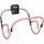 Relaxdays Bauchtrainer Rosa/Schwarz 66 x 71 x 71 cm