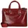 Piquadro Blue Square Shopper Tasche Leder 38 cm Laptopfach mit Dehnfalte rot