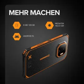 Hammer Energy X2 6 GB RAM 128 GB Schwarz/Orange