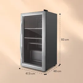 Klarstein Beersafe XXL Getränkekühlschrank (80 l, 830 mm hoch, Edelstahl)