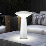 ETC Shop led Tischleuchte Garten Outdoor Leuchte Batterie Akku Außentischleuchte, dimmbar cct Schaltung schwenkbar IP44, 2W 200lm 3000K 4750K 6500K