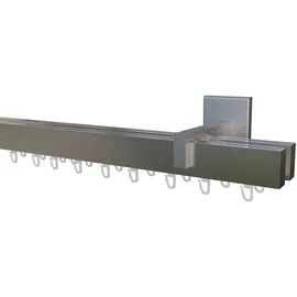 INDEKO Gardinenstange INDEKO "Consul", weiß, L:260cm Ø:20mm, Aluminium, Gardinenstangen, Innenlauf Komplett-Set inkl. Gleitern und Montagematerial