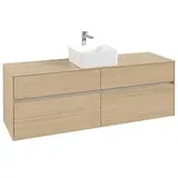 Villeroy & Boch Collaro Waschtischunterschrank | für Aufsatzbecken mittig | 1600 mm##Für Collaro 4A1840 (D: mm) Ohne .. C04900VJ