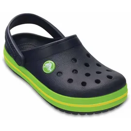Crocs Kid's Crocband Clog Navy/Volt Green 20,5