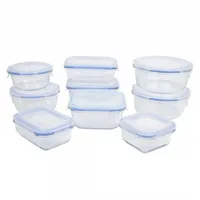 Testrut Frischhaltedose, Glas mit Deckel 9er-Set - Transparent
