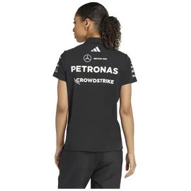 adidas Damen Mercedes - AMG Petronas FORMULA ONE Team Kurzarm-poloshirt Black / White - L