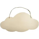 Rayher 62847505 Holz Schild Wolke, FSC100%