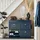 SoBuy Schuhkipper 105 x 83 x 24 cm blau