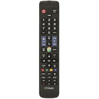 Common TV Ctvsa02 Universal-Fernbedienung, kompatibel mit Samsung Fernsehern, Schwarz
