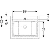 Geberit iCon Waschtisch mit Unterschrank, 2 Auszüge, 502331011