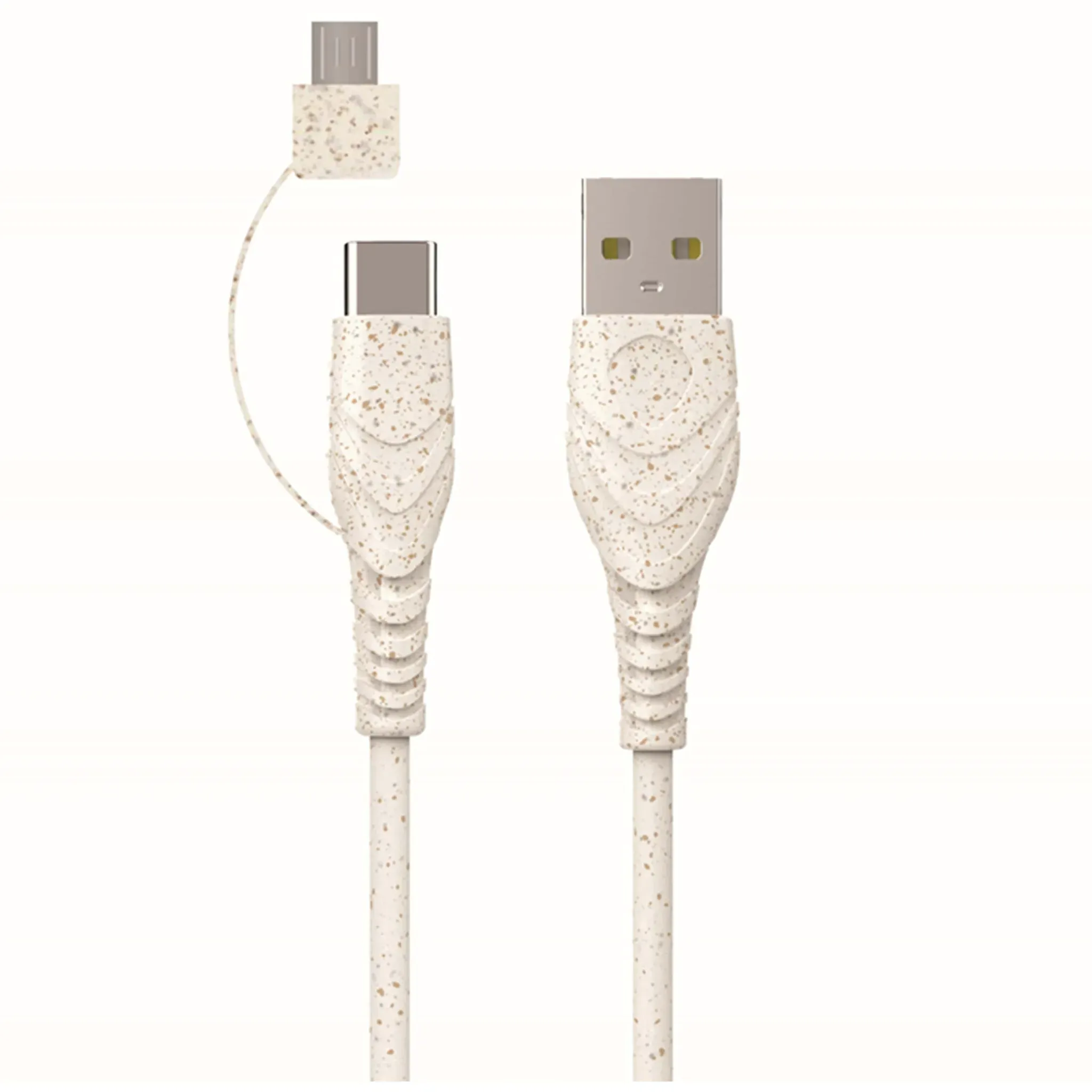 BIOnd USB-A auf USB-C und Micro-USB - Ladekabel | Weiß - Neu