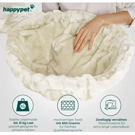 Happy Pet HAPPYPET Kratzbaum große Katzen XXL, Katzenbaum Deckenhoch, Stabil und Massiv mit Sisalsäulen und Dicker Bodenplatte, Ideal für Schwere