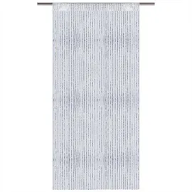 BestLivings Fadenvorhang Metallic-Streifen weiß - perlweiß 90 x 200cm