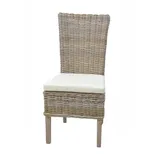 moebel-direkt-online Rattanstuhl Sören, Handgeflochten grau