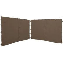Quick Star Seitenwand für Pavillon 3x3 m 2 Stück Taupe 2,5 x 1,92 m