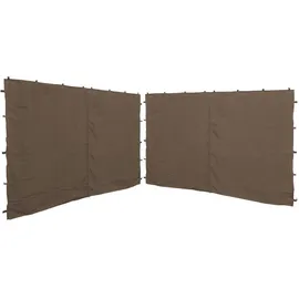 Quick Star Seitenwand für Pavillon 3x3 m 2 Stück Taupe 2,5 x 1,92 m