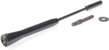  Antennenstab Aluminium 17cm M5+M6 schwarz 