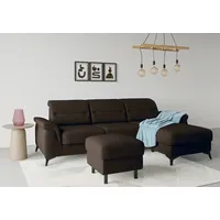 Sit&more Stauraumhocker »Sinatra«, Sitzfläche ist abnehmbar, mattschwarze Metallfüße braun
