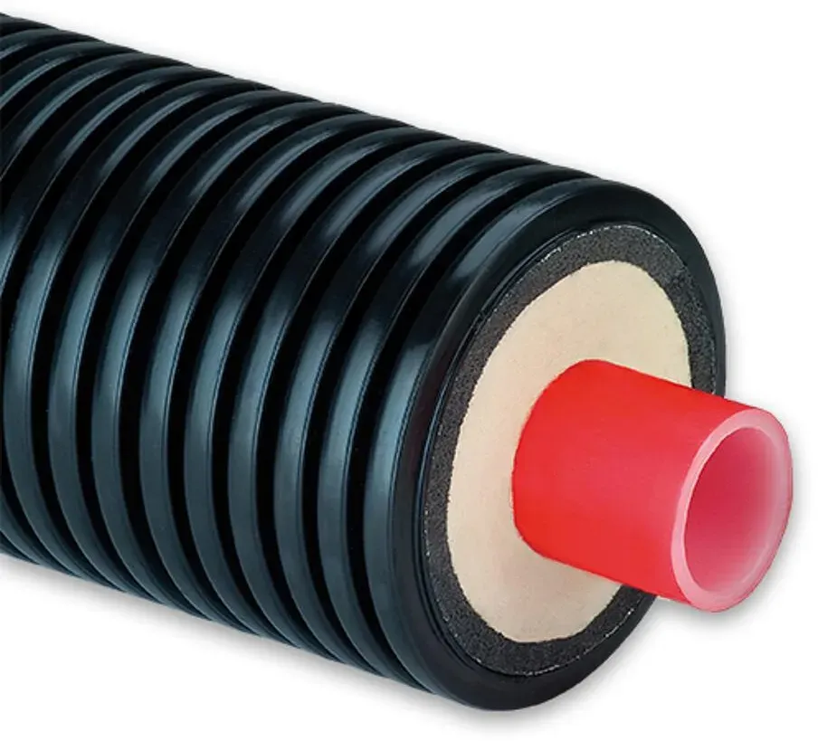 Fernwärmeleitung für Heizung mit Einzelrohr (Ausführung: 75x6.8 - Ø175 mm)