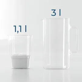 Wessper Wasserfilter Kanne weiß 2,5 L