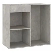 vidaXL Kosmetikschrank Betongrau 80x40x75 cm Holzwerkstoff