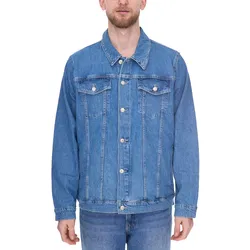 Denim Project Herren Jeans-Jacke Denim-Jacke Basic-Jacke Freizeit-Jacke DP3730 559 Blau - XS