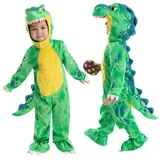 Spooktacular Creations Kinder grünes T-Rex-Kostüm für Halloween Süßes oder Saures Dinosaurier Dress-up Rollenspiele (12-18 months)