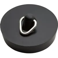 SANITOP-WINGENROTH Ventilstopfen Gummi 40,5 mm Schwarz