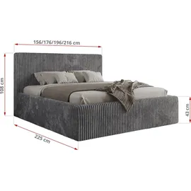 MKS TILIANO CLASSIC 180 x 200 cm Grau