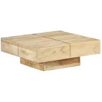 VidaXL Couchtisch 80x80x28 cm Massivholz Mango