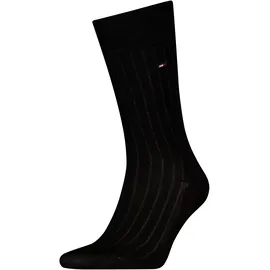 Tommy Hilfiger TH MEN SOCK 1P PREMIUM RIB FIL D ECOSSE Socken Schwarz 47-48