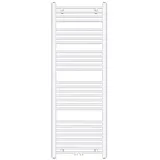 doporro Design Badheizung gerade 140x50cm Weiß Röhrenheizkörper Horizontal Mittelanschluss Badheizkörper