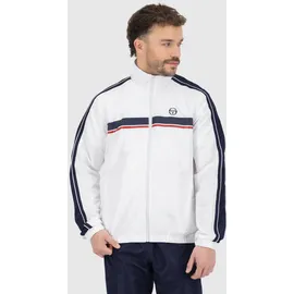 Sergio Tacchini Trainingsanzug SERGIO TACCHINI "AGAVE 025 TRACKSUIT Herren", Herren, Gr. L, blau (navy, weiß), 100% POLYESTER, slim fit, Sportanzüge Trainingsanzug, Trainingsanzug Herren, Tracksuit, Retro, Outdoor, Jogging, Streetwear