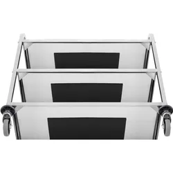 Royal Catering Servierwagen - Edelstahl - 3 Borde - Ablagen: 90 x 50 cm - 355kg -