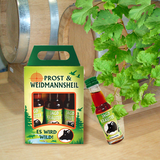 3er Box Weidmannsheil Kräuterlikör Schnaps Geschenkidee Scherzartikel