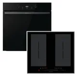 Gorenje Herdset Gorenje Backofen AirFry mit Wolkenstein Induktionskochfeld Booster autark 60 cm