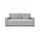 OTTO home 3-Sitzer OTTO HOME "JIGGS wahlweise Schlafsofa mit Bettkasten, Maße B/H/T: 228/96/110 cm", grau (hellgrau), B:228cm H:96cm T:110cm, 100% Polyester, Sofas, Sofa mit Wellenunterfederung, enthält 2 Rückenkissen und 2 Zierkissen