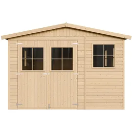 TIMBELA Gartenhaus 4,93 x 3,03 m Beige