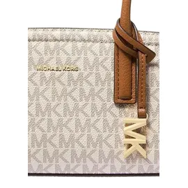 Michael Kors Laila Small Schultertasche Kunstleder Brown/White
