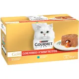 3 + 1 gratis! 4 x Gourmet Gold - Schmelzender Kern: Mixpaket Fisch (4 x 4 x 85 g)