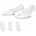 Everyday Trainings-Footie-Socken Damen White/Black 34-38