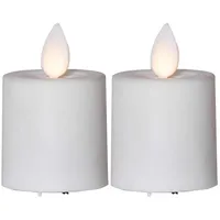 Star Trading M-Twinkle LED-Kerze 6 cm 2 St. weiß