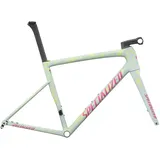 Specialized Tarmac Sl8 2025 Straßenrahmen - Satin Ion Metallic / Sea Foam Strata / Rebel Pink - 61