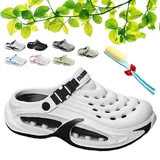 Donubiiu Classic Clog Gartenschuhe Damen Herren Sommer Hohl Latschen,Atmungsaktive rutschfeste Clogs Komfortabel und Sicher,Gartenlatschen herren Strand Pantoffeln 46-47 (A,44-45) - 47 EU