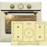 Retro Elektro Backofen Kaiser EH 6432ElfBE Autark +Induktionskochfeld 77 cm