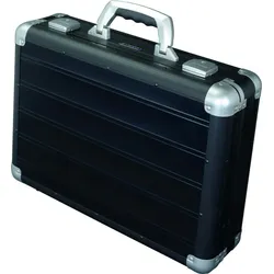 Alumaxx Attache-Laptopkoffer Venture schwarz matt Packung mit 4 Stück