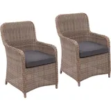 MCW MCW-E98 Poly-Rattan Braun