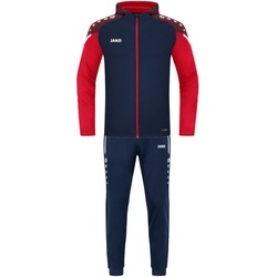 JAKO Performance Trainingsanzug Polyester mit Kapuze 909 - marine/rot XXL