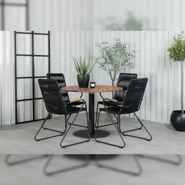 VCM Lindos Gartenstuhl 2er Set 0 x 0 x 0 cm schwarz